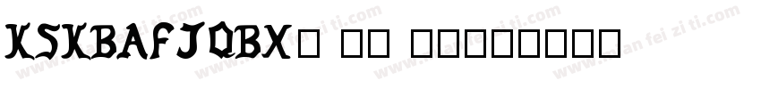 KSKBAFJQBX0 19 00字体转换